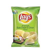 LAYS AMERICAN STYLE CREAM & ONION CHIPS 52GM